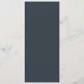 Sophisticated Navy Blue Elegant Wedding Menu (Dos)