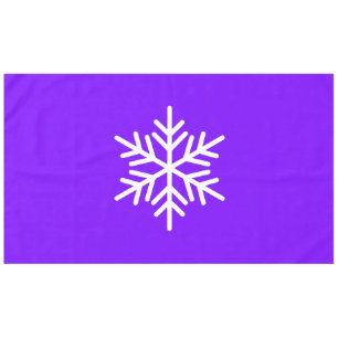 Sophisticated Nordic Snowflake op fel Paarse Tafelkleed