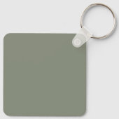Sophisticated Sage & Zilveren bruiloft Sleutelhanger (Achterkant)