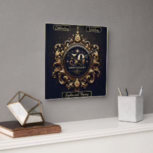 Sophisticated Shine: 50ste verjaardagstribut Vierkante Klok