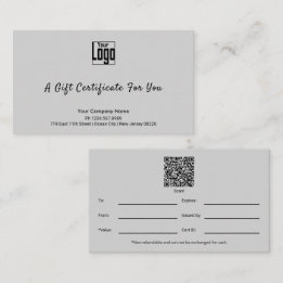 Sophisticated Small Business Cadeaubon Klantenkaartje