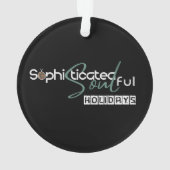 Sophisticated Soulful Holidays Ornament (achterkant)