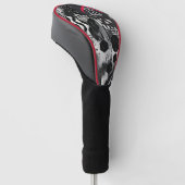 Sophisticated, uitgesproken mannelijk golfheadcover (Schuin)