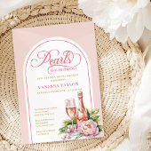 Sophisticated Watercolor Blush Bridal Invitation