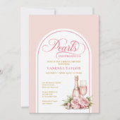 Sophisticated Watercolor Blush Bridal Invitation (Devant)