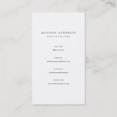 Sophistication | Cartes de visite photographiques (Dos)