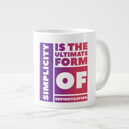 Sophistication. - Jumbo Mug (Devant droit)