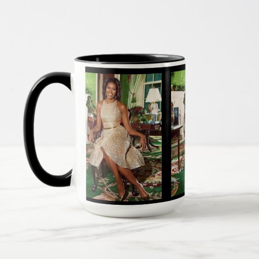 SOPHISTIQUÉ ÉLÉGANCE MICHELLE OBAMA mug (Gauche)