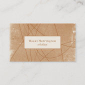 Sophistiqué Grunge QR Code Carte de visite unique (Devant)