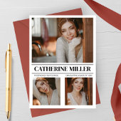 Sophistiqué minimaliste Faire-part de graduation