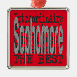Sophomore Extraordinaire Metalen Ornament