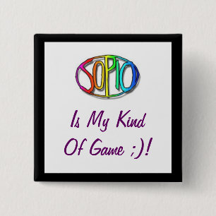 Sopio Fan Badge Vierkante Button 5,1 Cm