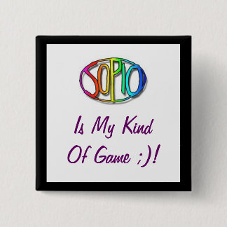 Sopio Fan Badge Vierkante Button 5,1 Cm