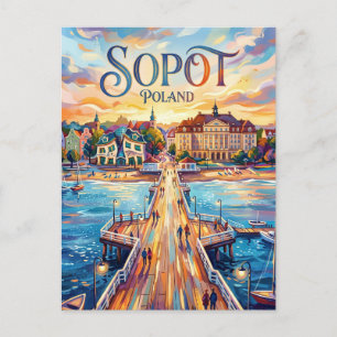 Sopot Polen Briefkaart