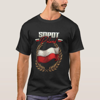 Sopot Polen Reizen Poolse Vlag Polska T-shirt