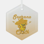 Soprano Chick #10 Glas Ornament (Voorkant)