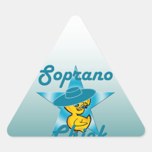 Soprano Chick #7 Driehoek Sticker