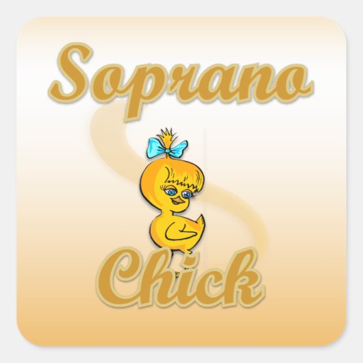 Soprano Chick Vierkante Sticker (Voorkant)