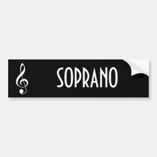 Soprano Music Bumpersticker Gift