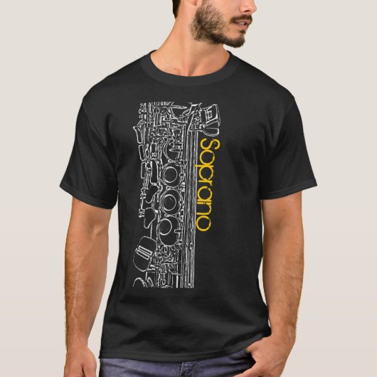 Soprano Saxophone T-shirt (Voorkant)