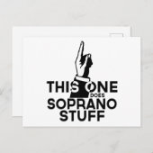 Soprano Stuff - Funny Soprano Music Briefkaart (Voorkant / Achterkant)