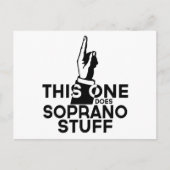 Soprano Stuff - Funny Soprano Music Briefkaart (Voorkant)