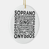 Soprano Typografie Keramisch Ornament (Rechts)