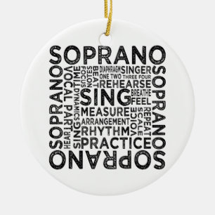 Soprano Typografie Keramisch Ornament