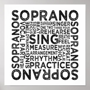 Soprano Typografie Poster