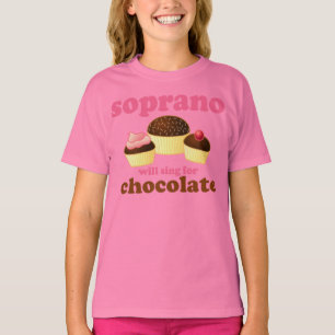 Soprano zal Sing for Chocolate T-shirt