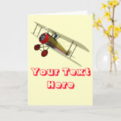 Sopwith Camel en Pilot Kaart (Gele Bloem)