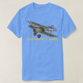 Sopwith Camel WW1 gevechtsvliegtuig British Biplan T-shirt (Design voorkant)