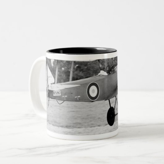 Sopwith Vliegtuig uit Tweekleurige Koffiemok (Voorkant links)