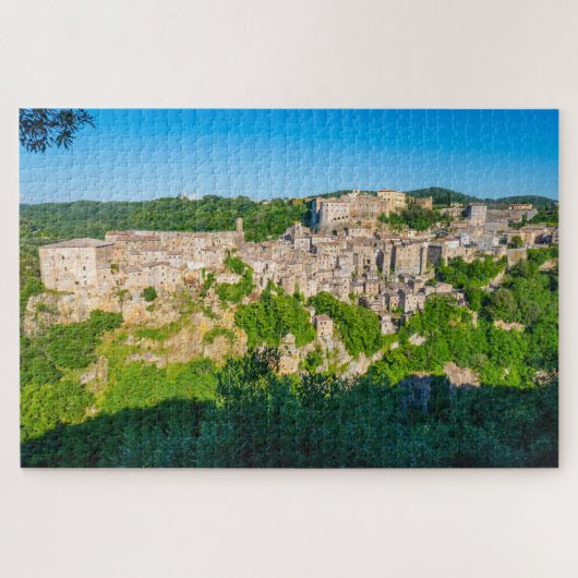 Sorano, Toscane, landschap in Italië Legpuzzel (Horizontaal)