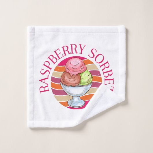 Sorbet de framboise (Gant de toilette)