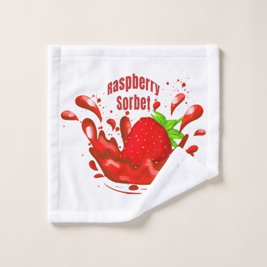 Sorbet de framboise (Gant de toilette)