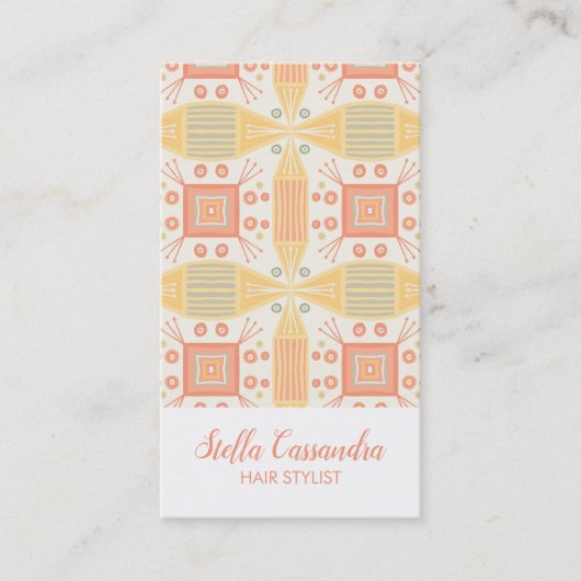 Sorbet Geometric Tegel Pattern Visitekaartje (Voorkant)