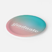 Sorbet Gradient Graduation Party Papieren Bordje (Gekanteld)