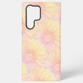 Sorbet pastel coloured daisy pattern - large samsung galaxy hoesje