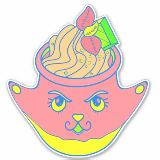 Sorbetsijs Sticker (Voorkant)
