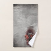 sorcellerie | Démon à cornes foncées avec yeux rou (Serviette à main)