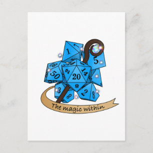 Sorcerer Dice Design Feestdagenkaart