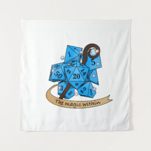 Sorcerer Dice Design Wandkleed