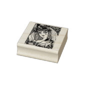 SORCERESS, GOTHIC HALLOWEEN WITCH RUBBER STAMP 	RUBBERSTEMPEL (Stempel)