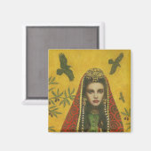 Sorceress Witch Magnet Magneet (Voorkant / Achterkant)