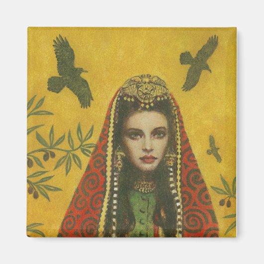 Sorceress Witch Magnet Magneet (Voorkant)