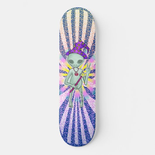 Sorcier de la paix alien Skateboard (Recto)