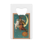 Sorcier et hibou nostalgiques de joyeux Halloween (Dos)