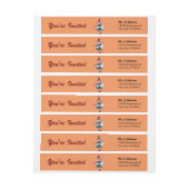 Sorcière à point Polka vintage | Étiquette Wraparo (Feuille)