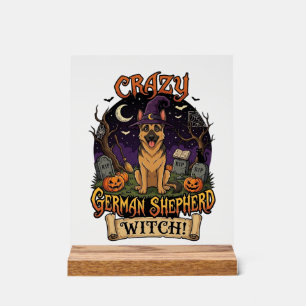 Sorcière allemande folle de Chien de Halloween Cit